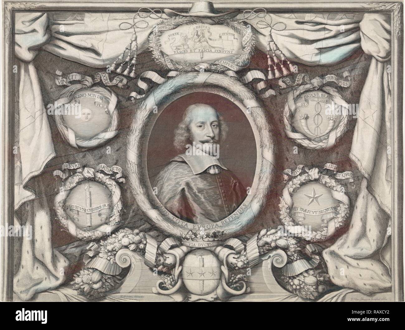 Werbeartikel & Drucken von Raymundus Berenger von Lothringen (1660), oben, Pieter van Schuppen, 1660. Neuerfundene Stockfoto
