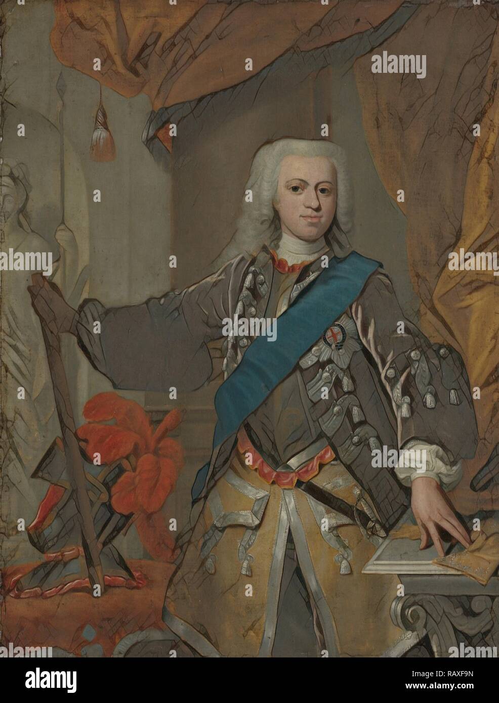 Portrait von Wilhelm IV., Fürst von Orange, Hans Hysing, 1730-1753 zugeschrieben. Neuerfundene durch Gibon. Klassische Kunst neuerfundene Stockfoto