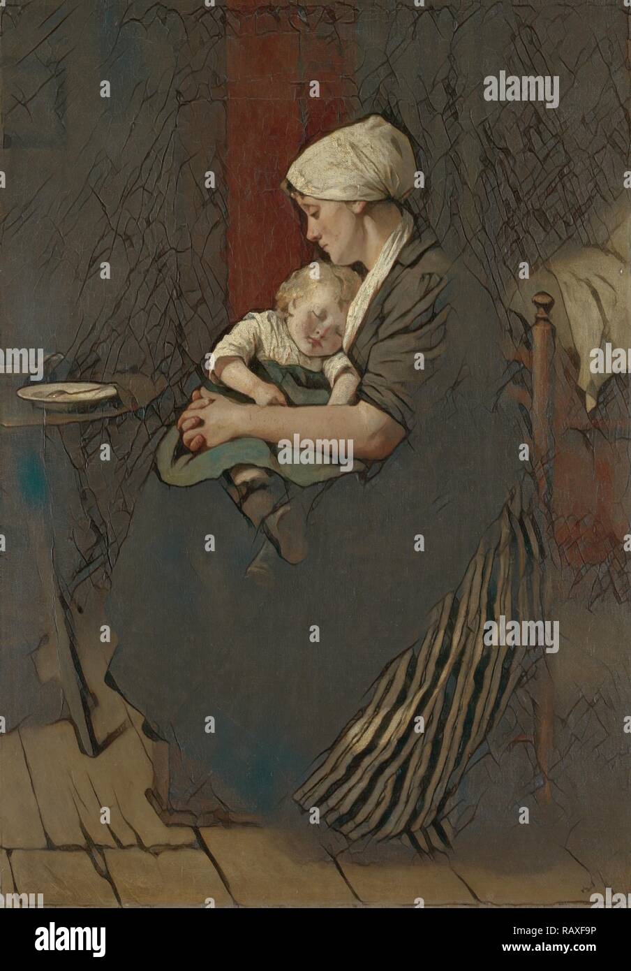 Eingelullt, David Burdeny, 1871. Neuerfundene durch Gibon. Klassische Kunst mit einem modernen Touch neuerfundene Stockfoto