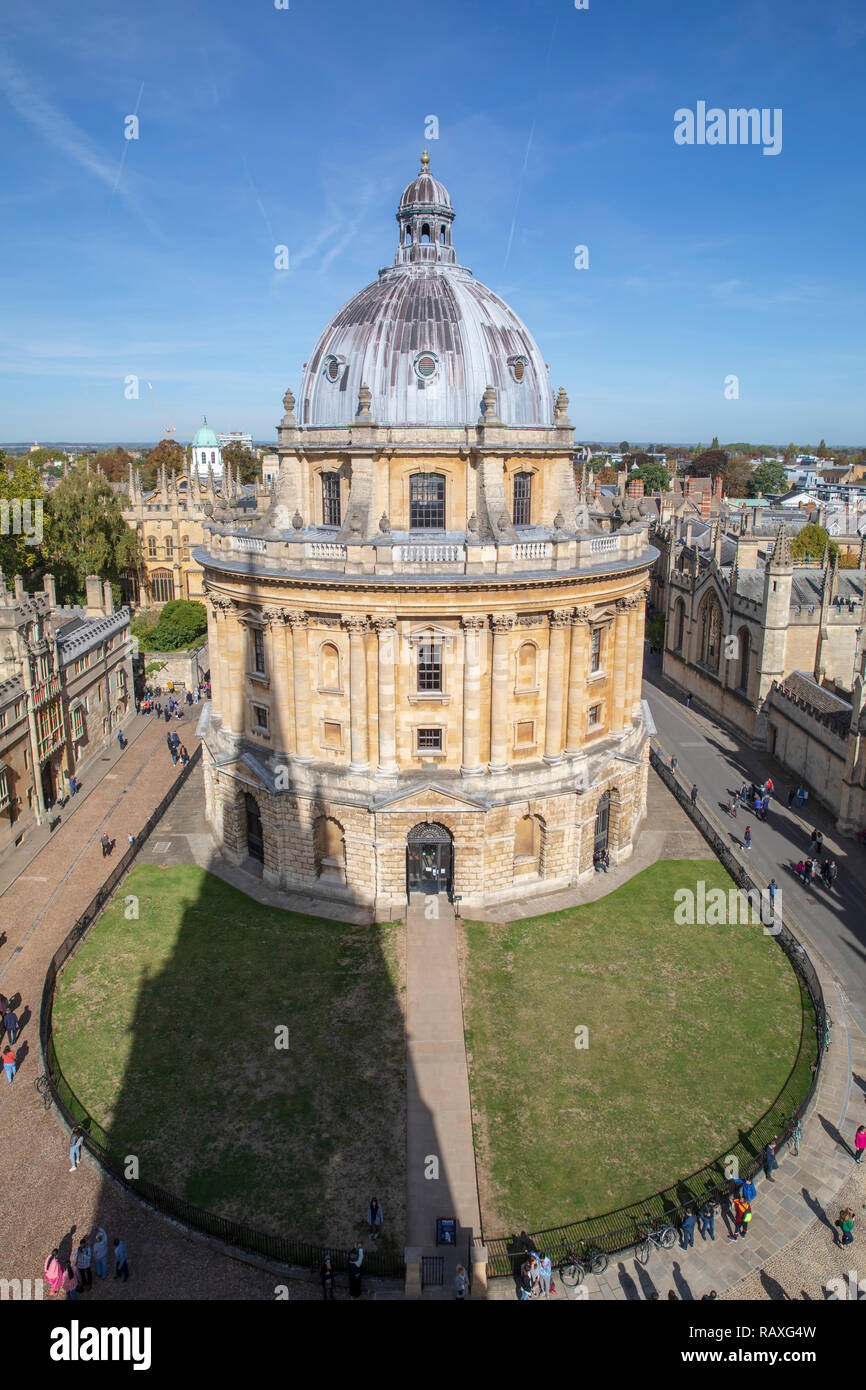 Die Radcliffe Camera in Oxford, England. Stockfoto