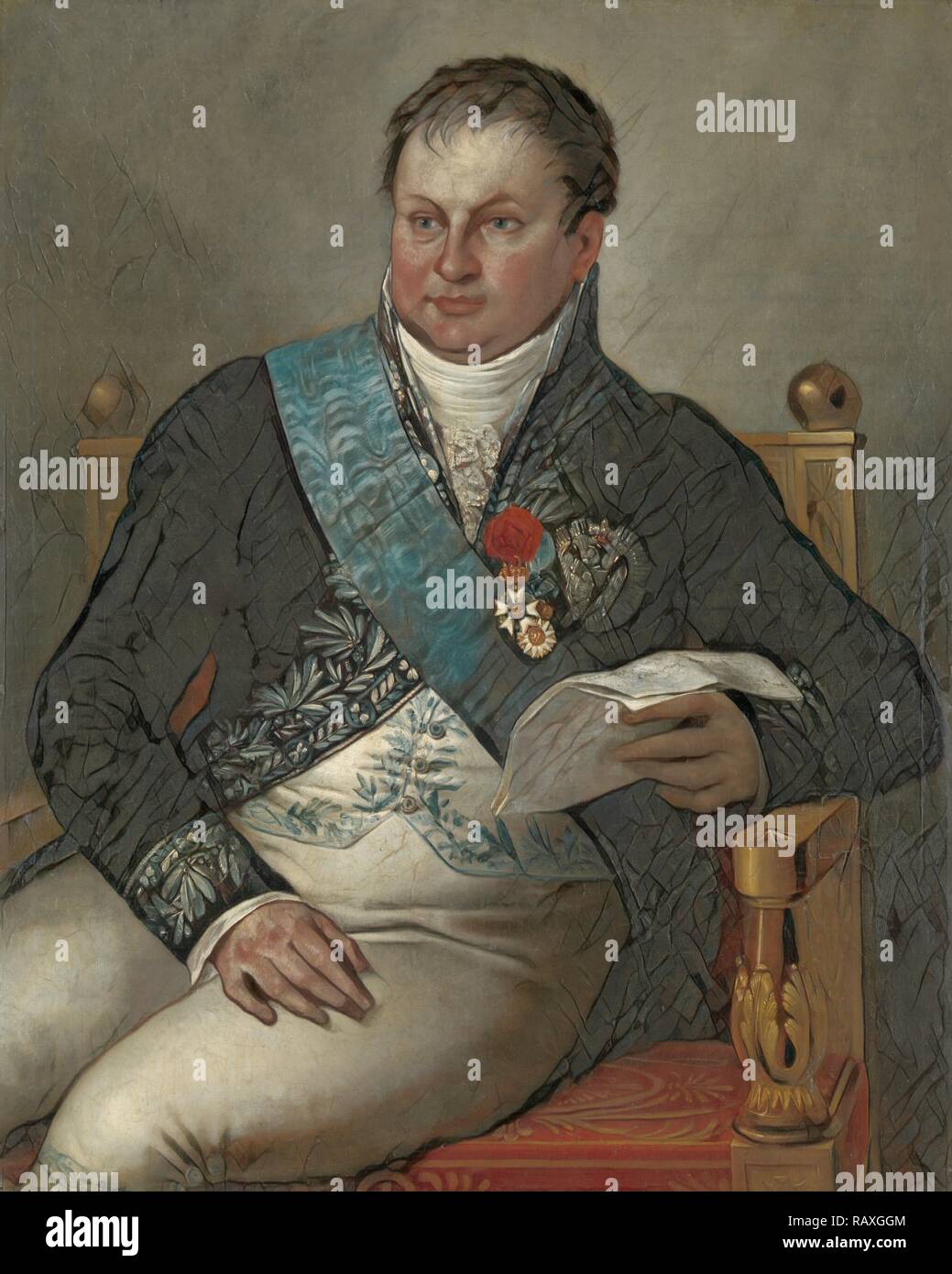 Portrait von Isaac Jan Alexander Gogel, Mattheus Ignatius Van Bree, C. 1811 - C. 1813. Neuerfundene durch Gibon. Klassische neuerfundene Stockfoto