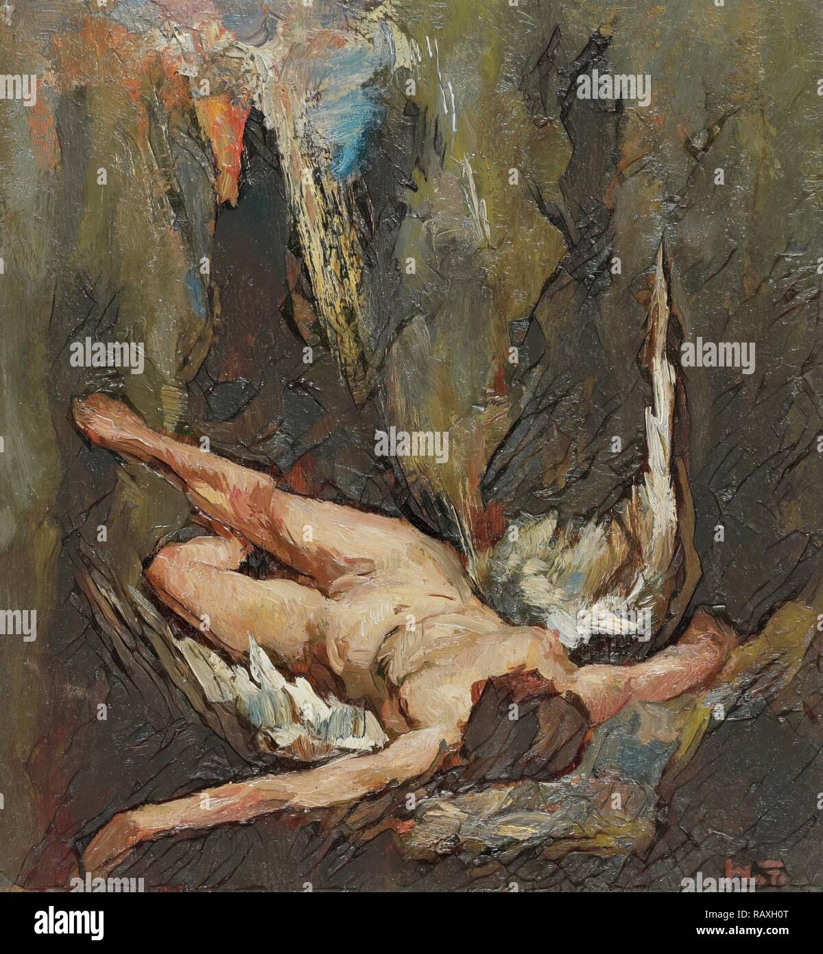 Der gefallene Engel, Willem de Zwart, 1885 - 1931. Neuerfundene durch Gibon. Klassische Kunst mit einem modernen Touch neuerfundene Stockfoto