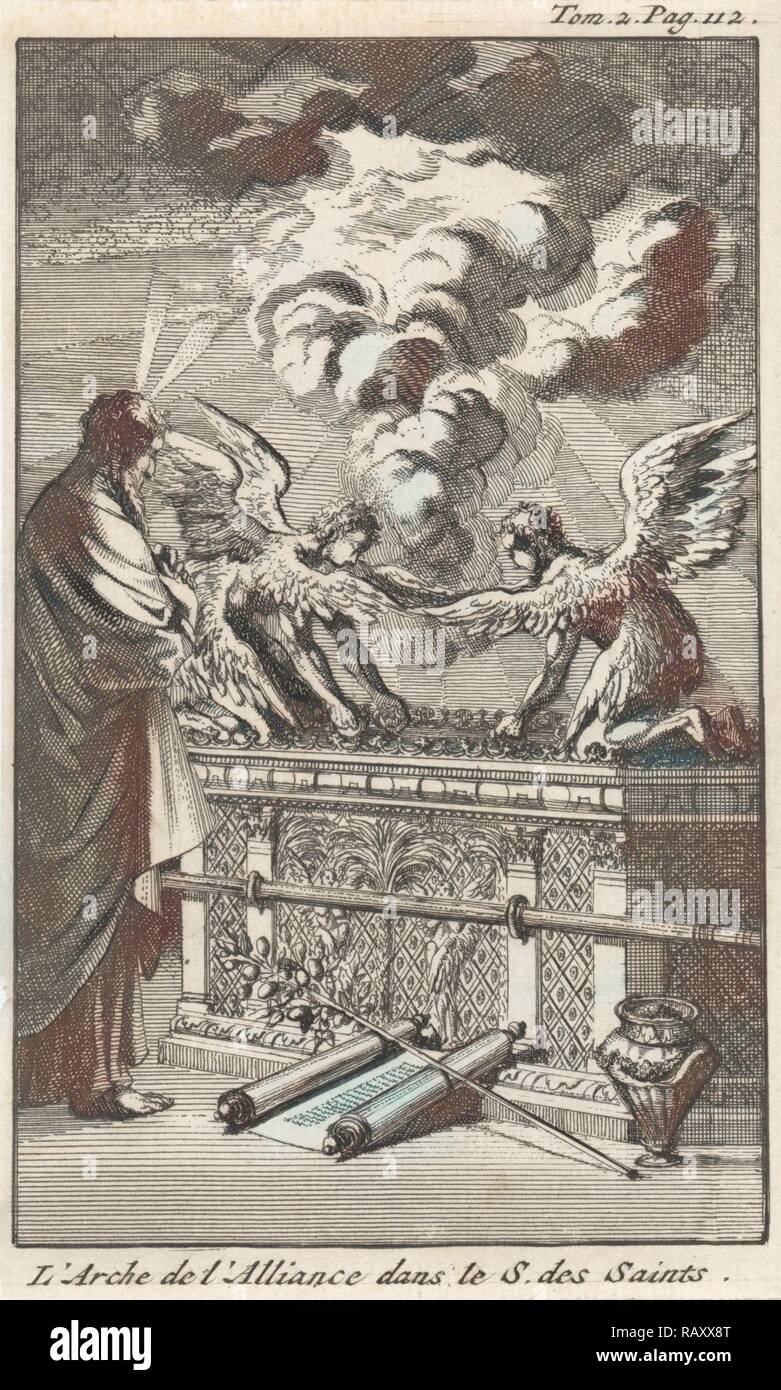 Lade des Bundes, Jan Luyken, Pieter Mortier, 1705. Neuerfundene durch Gibon. Klassische Kunst mit einem modernen Touch neuerfundene Stockfoto