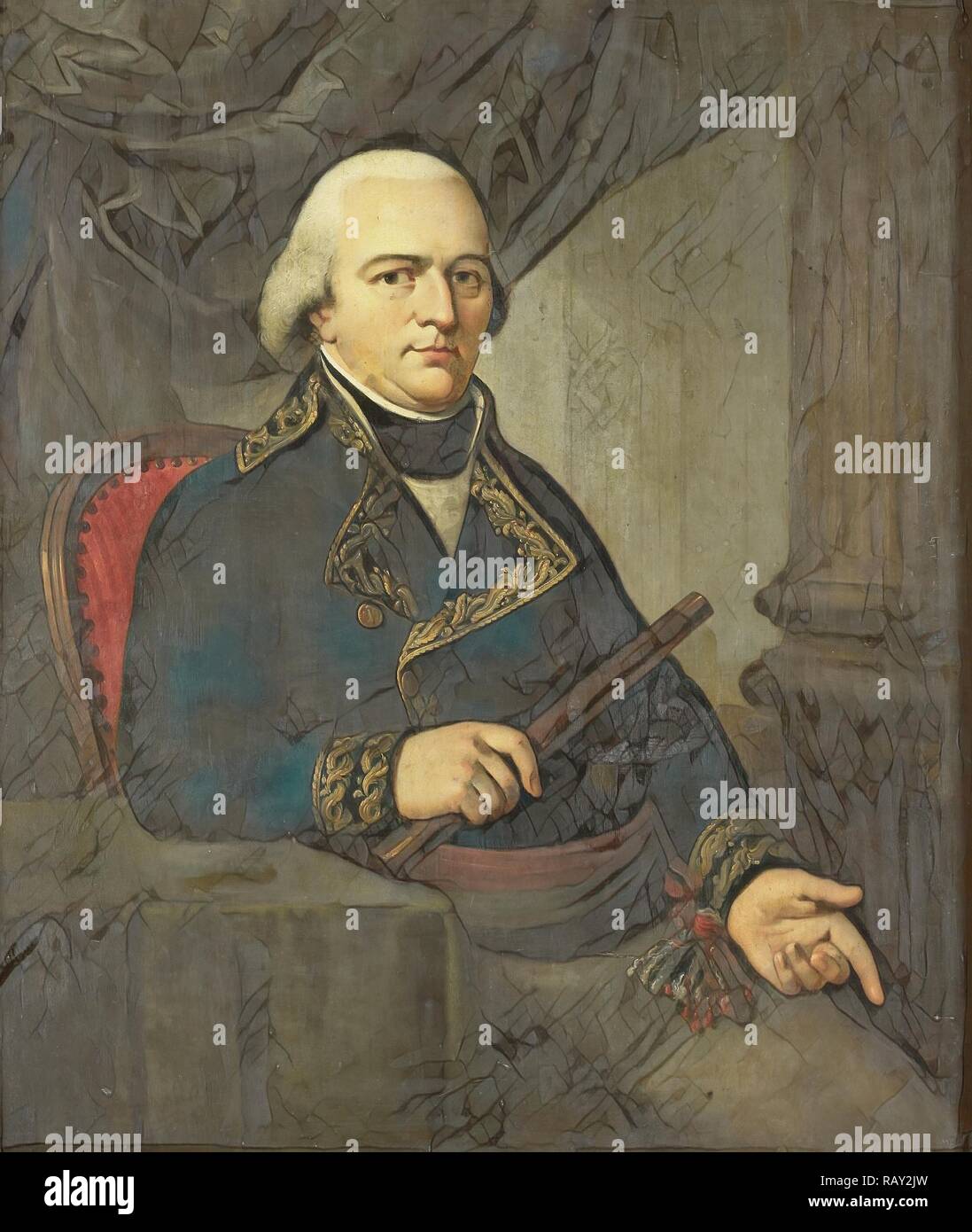 Portrait von Pieter Gerardus van Overstraten, Generalgouverneur von Niederländisch-ostindien, zugeschrieben, Adriaan de Neuerfundene Stockfoto
