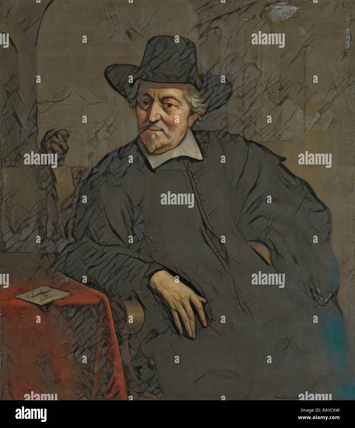 Self Portrait?, Thomas Niemann Dircksz. Camphuysen, 1660 - 1672. Neuerfundene durch Gibon. Klassische Kunst mit einem modernen Touch neuerfundene Stockfoto