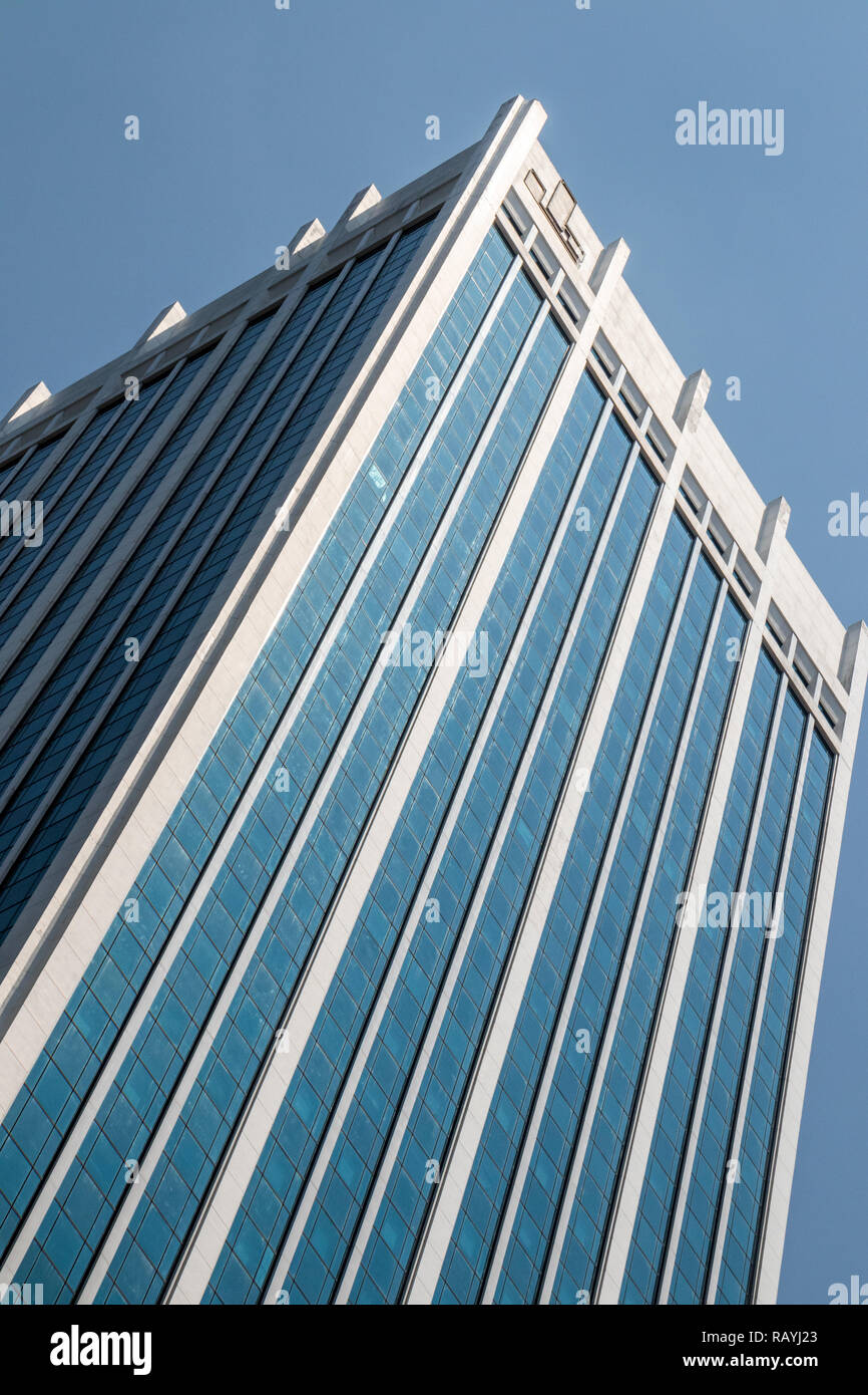 Skyscraper Bürogebäude in Central Business District, Singapur Stockfoto