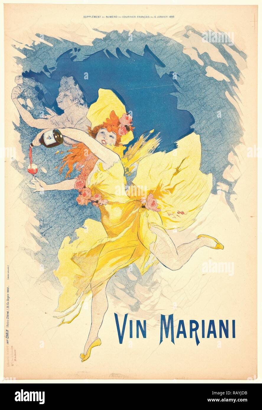 Jules Chéret (Französisch, 1836 - 1932). Vin Mariani, 1894. Farblithographie in fünf Farben auf Webte Papier gedruckt. Blatt neuerfundene Stockfoto