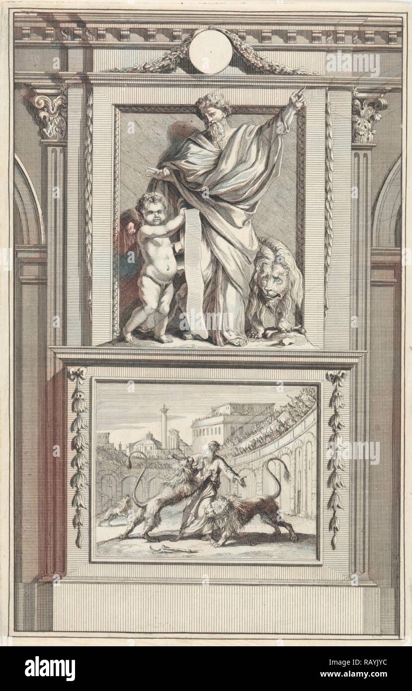 H. Ignatius von Antiochien, Apostolische Vater, Jan Luyken, Zacharias 13007 (II), Jan Goeree, 1698. Neuerfundene Stockfoto