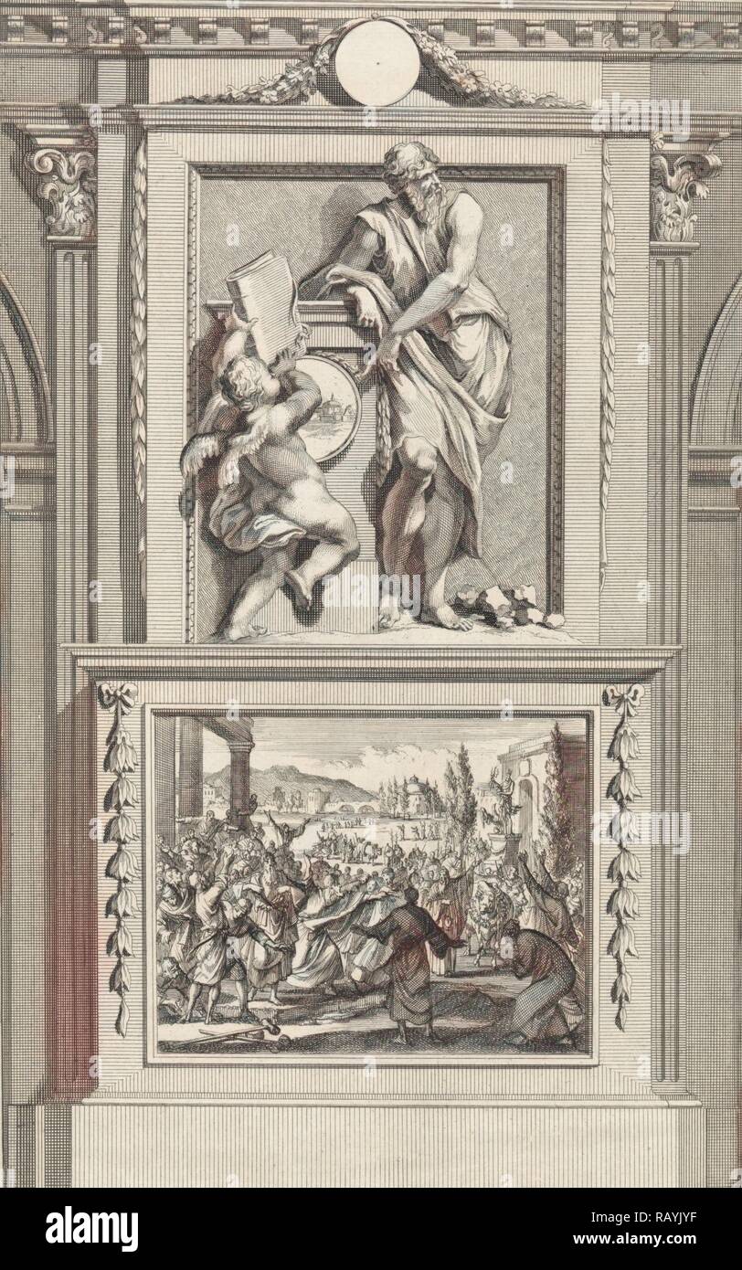 Apostel Barnabas, Jan Luyken, Zacharias 13007 (II), Jan Goeree, 1698. Neuerfundene durch Gibon. Klassische Kunst mit einem Neuerfundene Stockfoto