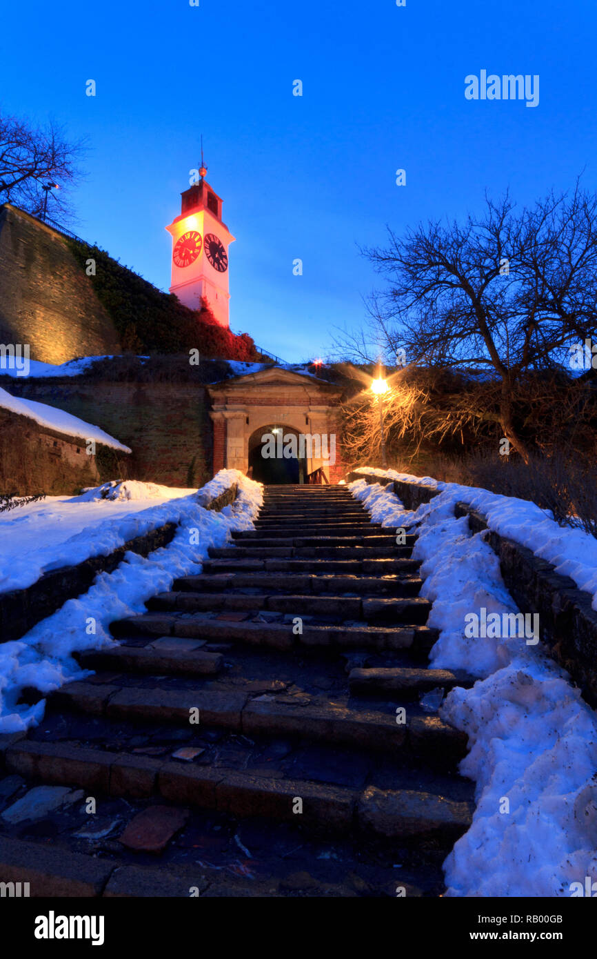 Petrovaradin Festung in Novi Sad, Serbien Stockfoto
