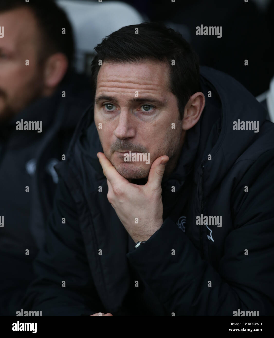 FRANK LAMPARD, DERBY COUNTY MANAGER, DERBY COUNTY V SOUTHAMPTON, die Emirate FA Cup 3. Runde, 2019 Stockfoto