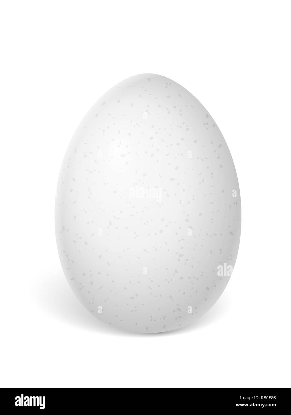 Ei auf einem weißen Hintergrund. Vector Illustration. Stockfoto