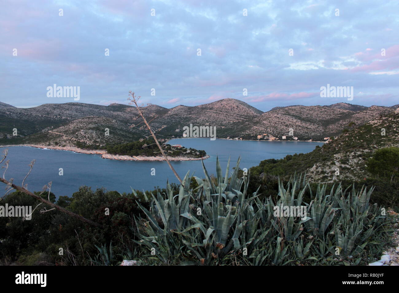 Skrivena Luka auf der Insel Lastovo, Kroatien Stockfoto