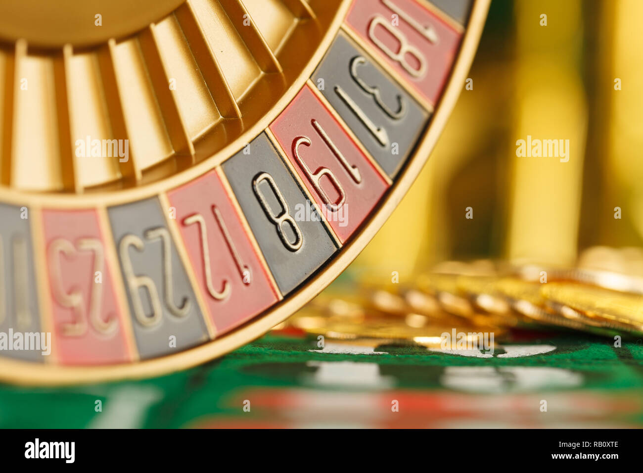 Bitcoin - Währung der Zukunft oder roulette casino Stockfoto