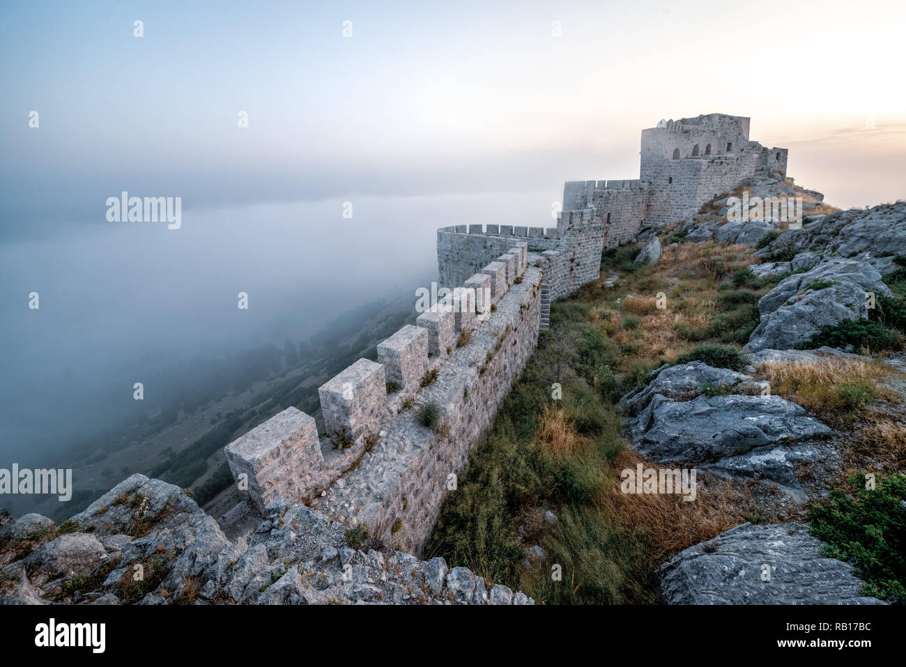 Schloss Schlange in Adana, Türkei. Alte Burgruine. Stockfoto
