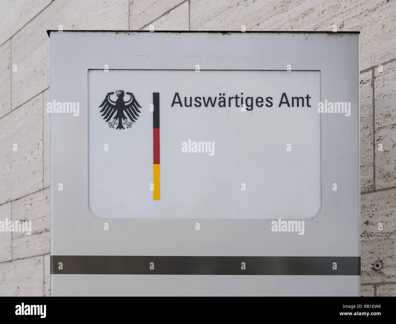 BERLIN, DEUTSCHLAND - 8. Oktober 2017: Erster Sitz des Auswärtigen Amtes in Berlin, Deutschland Stockfoto