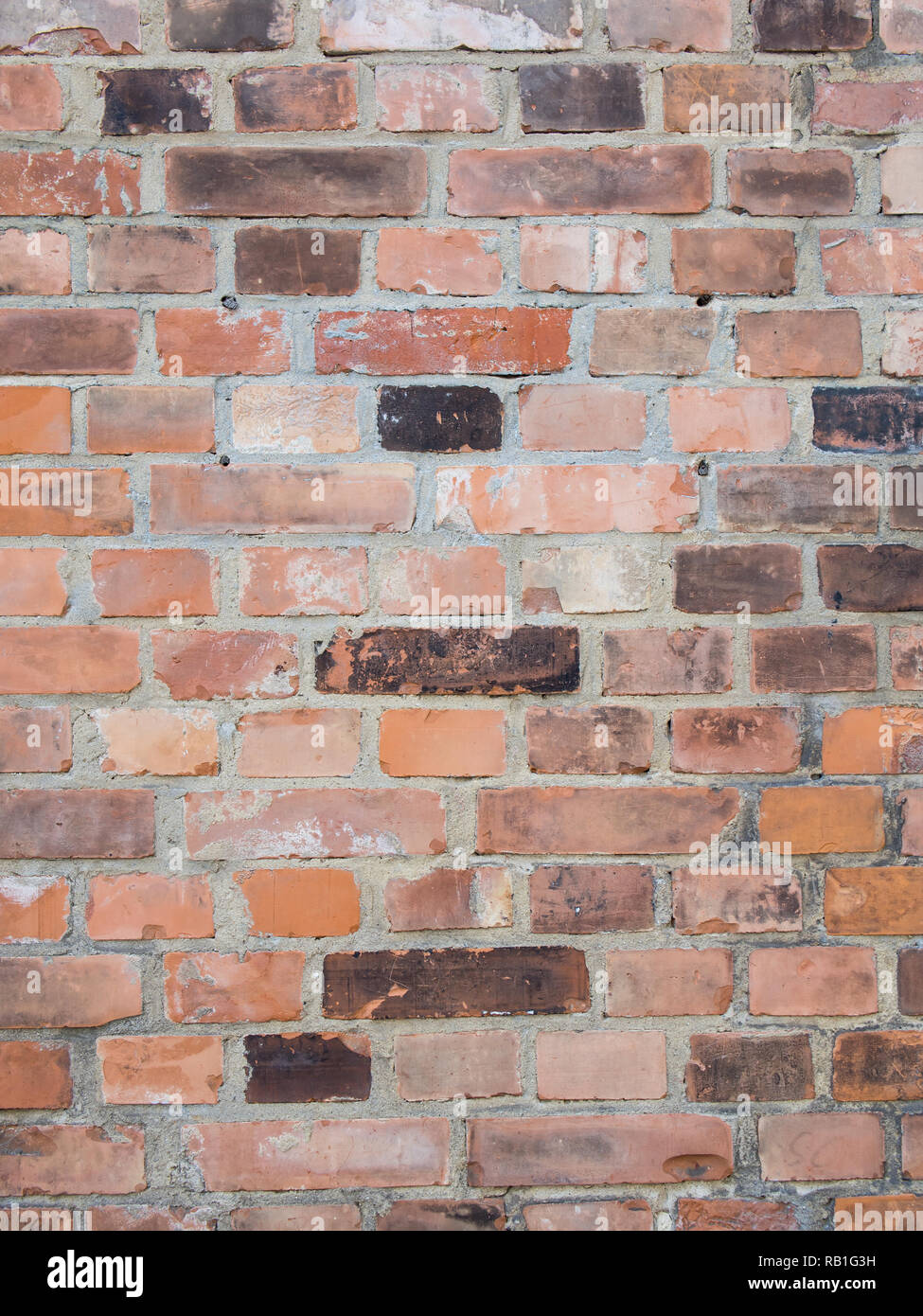 Alte Mauer in verschiedenen Farben, Hintergrund Textur Stockfoto