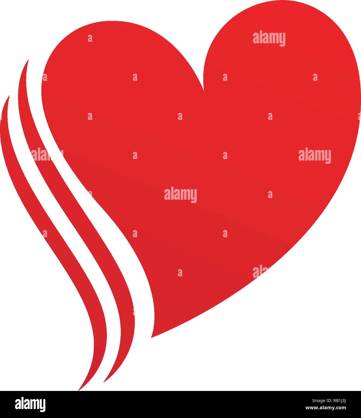 Liebe Herz Vector Illustration Stock Vektor