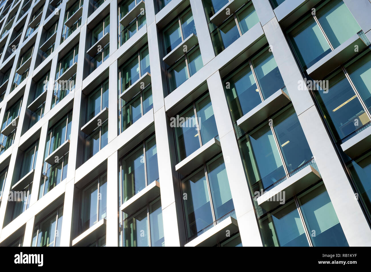 Büro Gebäude Architektur. Aldermanbury Square, London, England Stockfoto