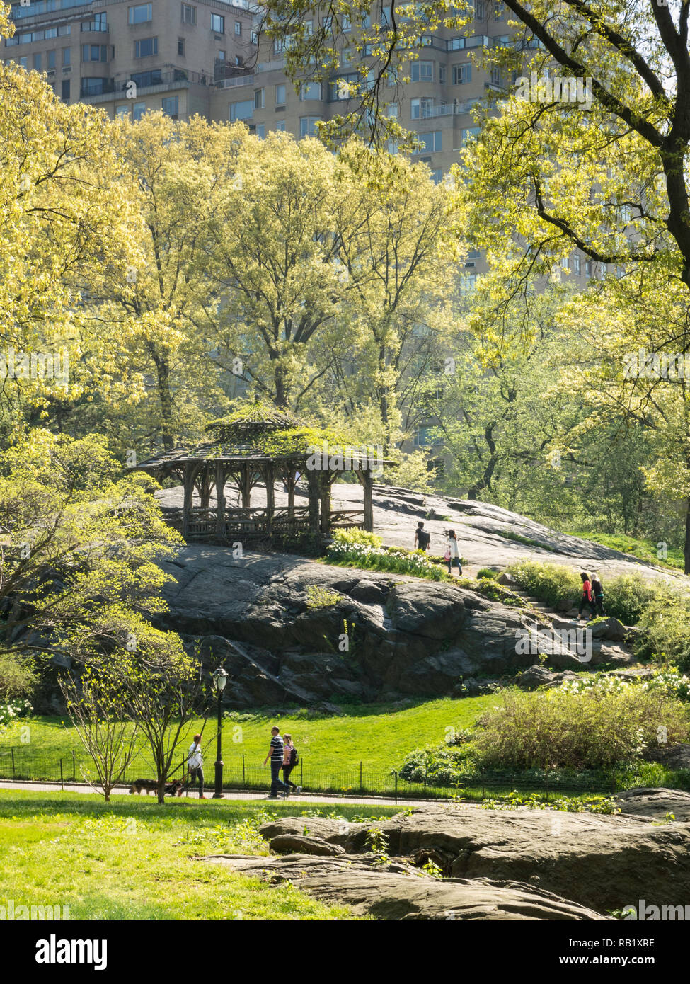 Central Park ist eine öffentliche Oase in New York City, USA Stockfoto