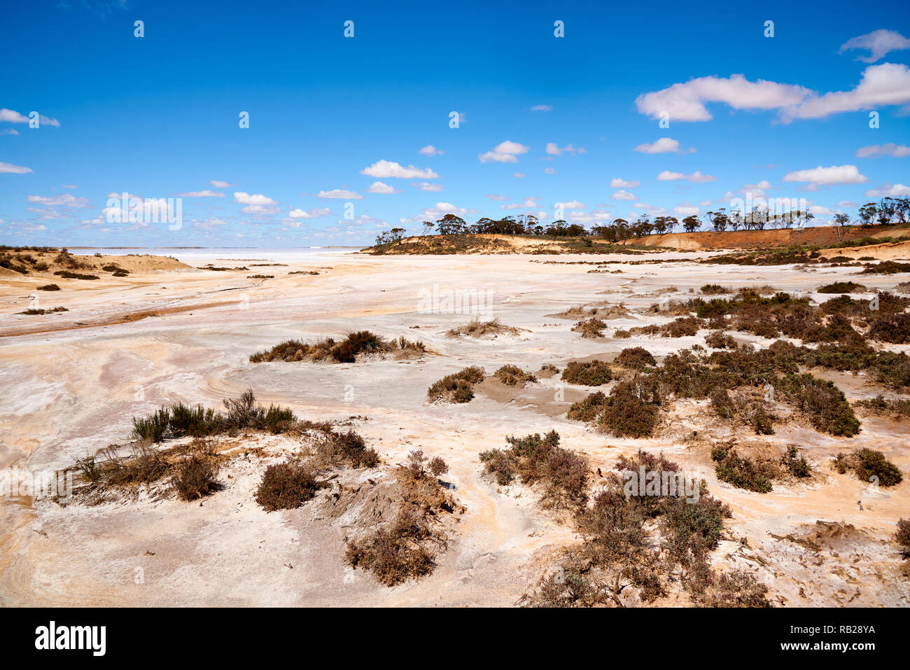 See Tyrrell Umgebung, North West Victoria, Australien. Stockfoto