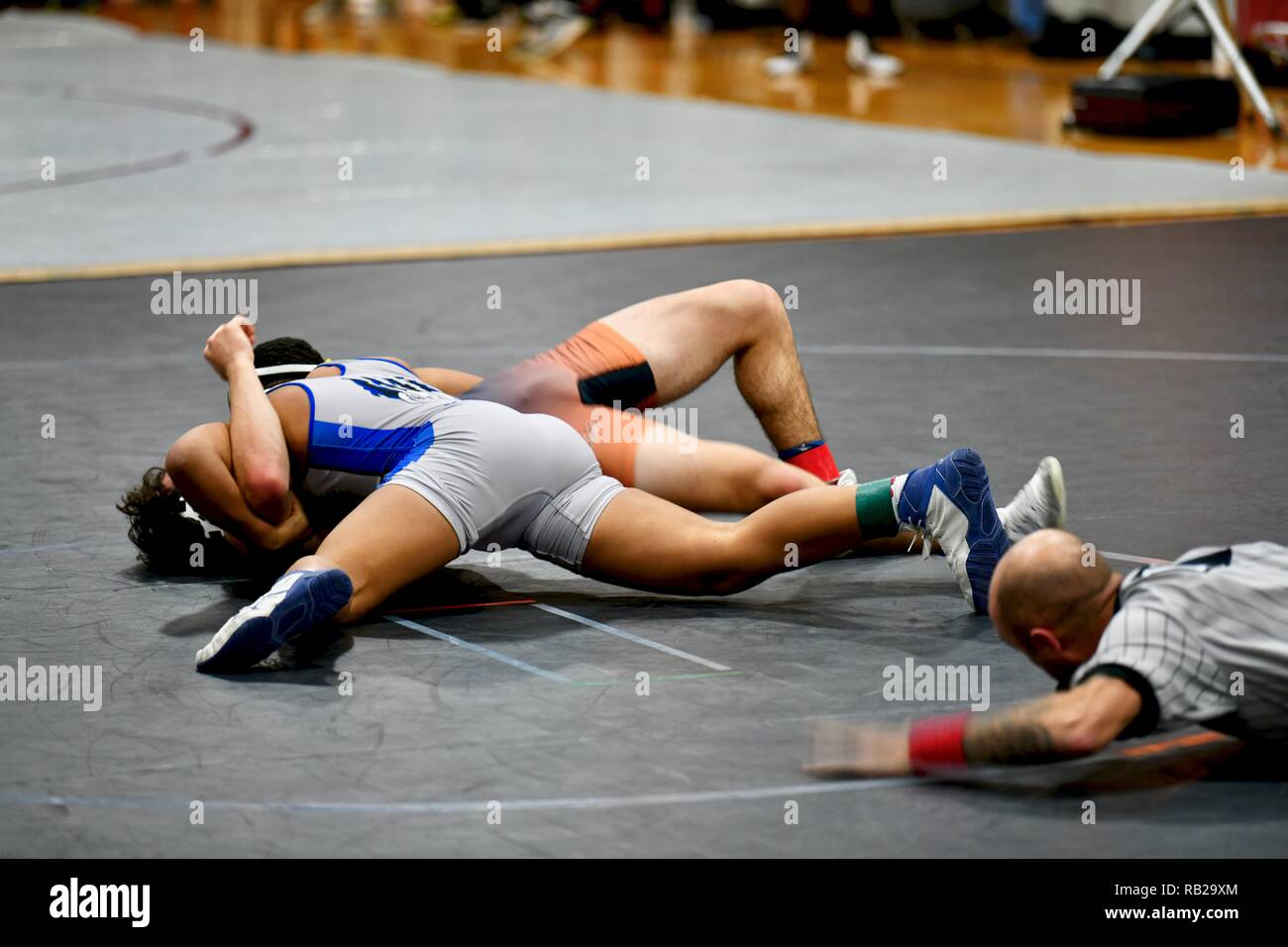 High School Wrestling Stockfoto