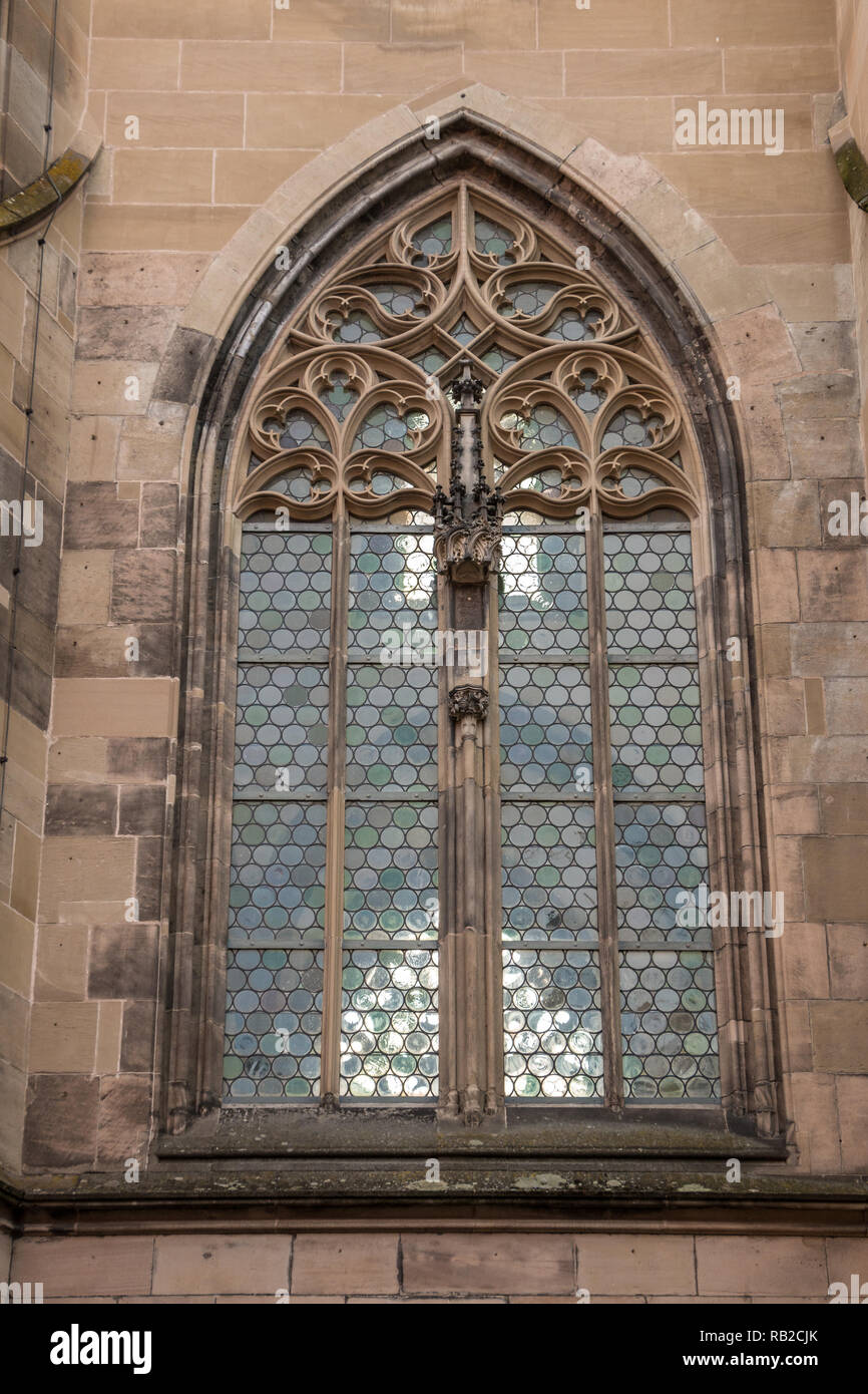 Fenster eines alten historischen Gebäude Stockfoto