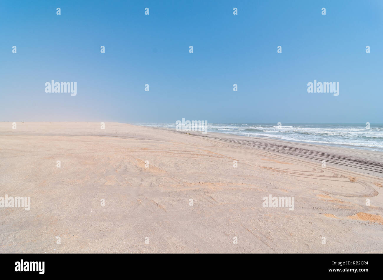 Blick auf den Strand, Skelettküste, Namibia Stockfoto