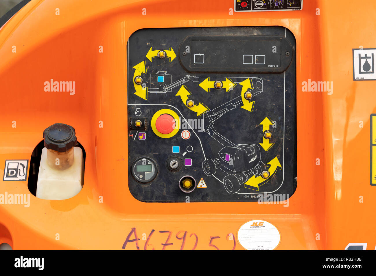 Cherry Picker, Kontrolle Stockfotos und -bilder Kaufen - Alamy