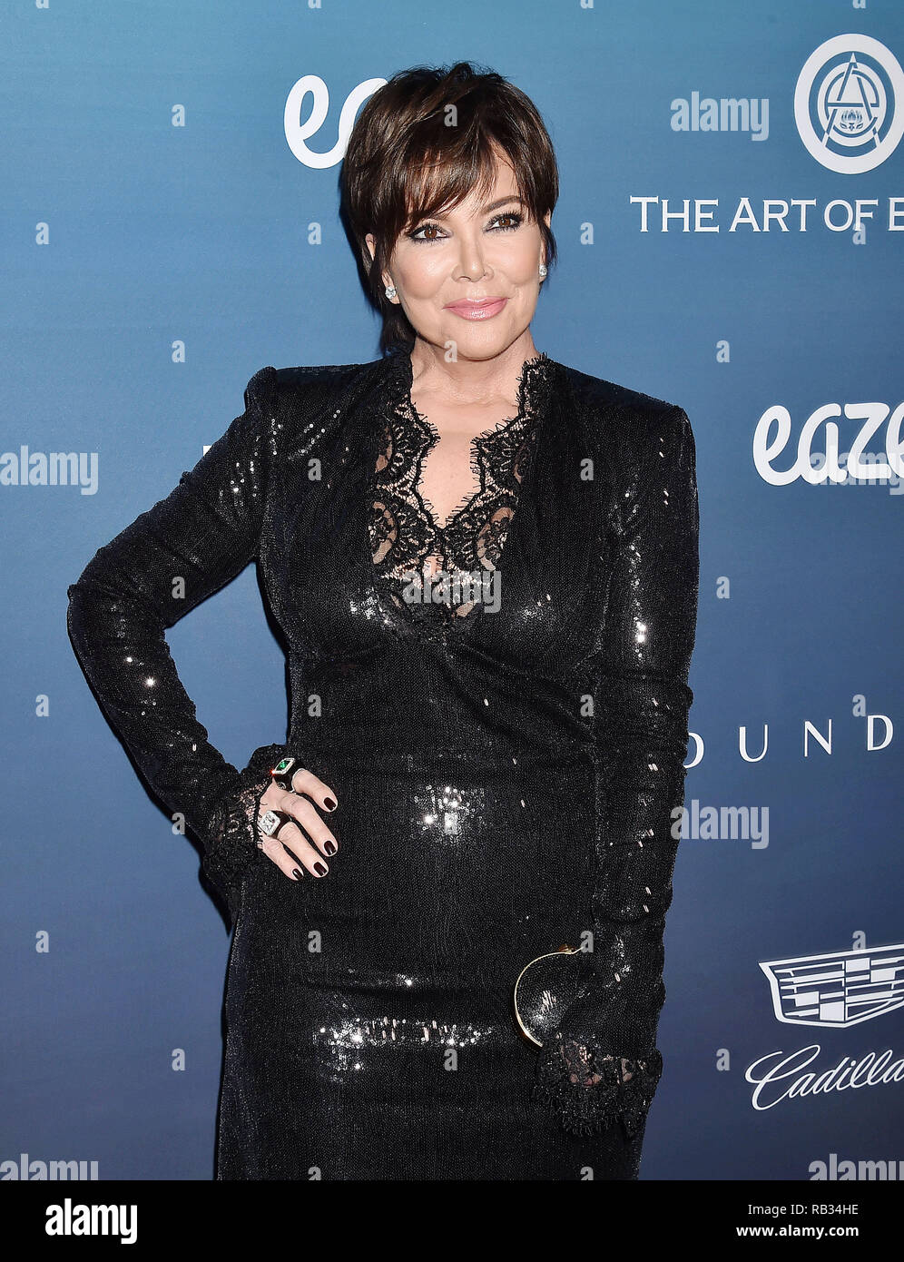 Los Angeles, USA. 5. Januar 2019. Kris Jenner besucht Michael Muller ist der Himmel, durch die Kunst der Elysium an einem privaten Ort, vorgelegt am 5. Januar 2019 in Los Angeles, Kalifornien. Quelle: Jeffrey Mayer/Alamy leben Nachrichten Stockfoto