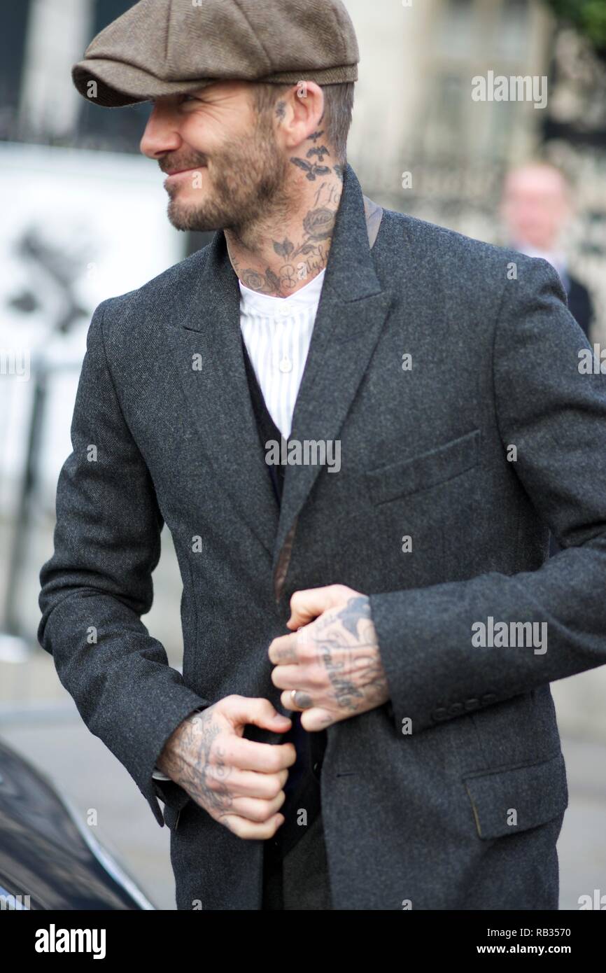 London Grossbritannien 06 Jan 2019 David Beckham Kommt An