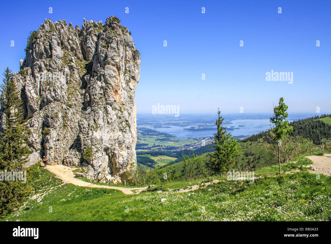 Kampenwand, Chiemsee, Bayern, Deutschland Stockfoto