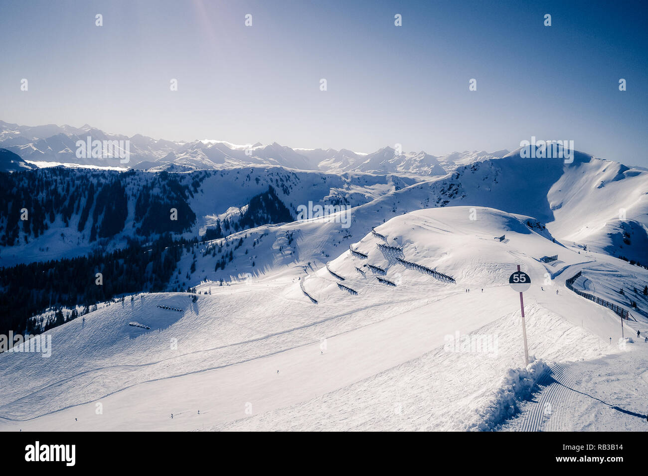 Pengelstein, Winter, Österreich Stockfoto