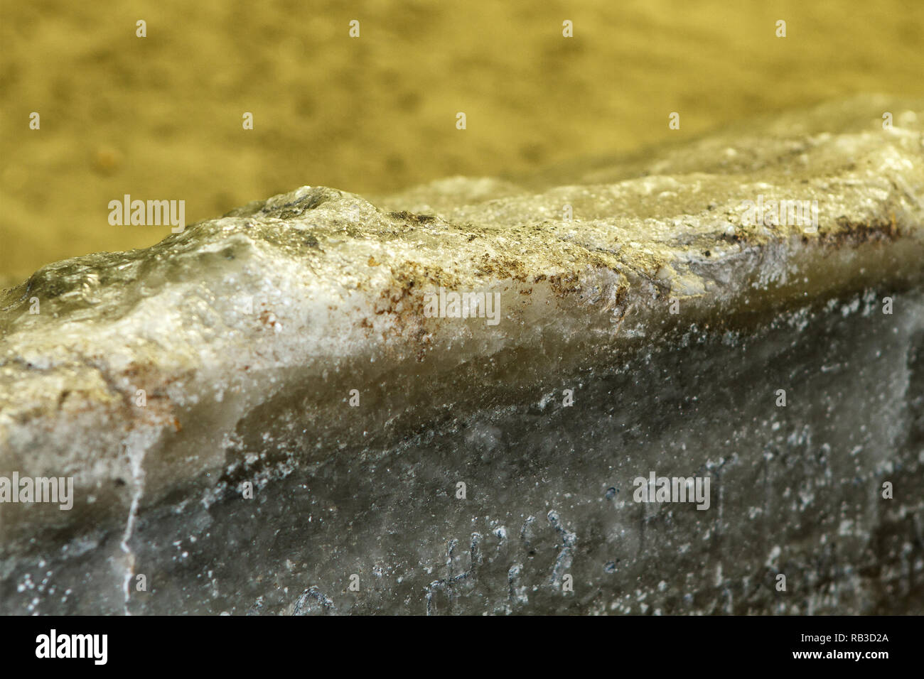 Rohen Stein Salzbergwerk detail Stockfoto