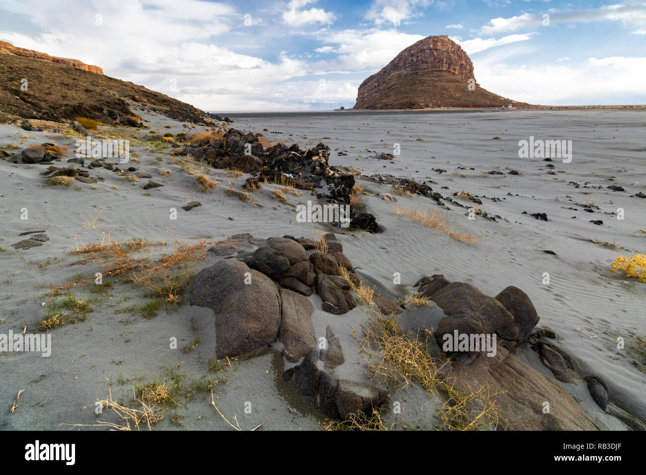 Urmia See - Kazim Dashi Stockfoto