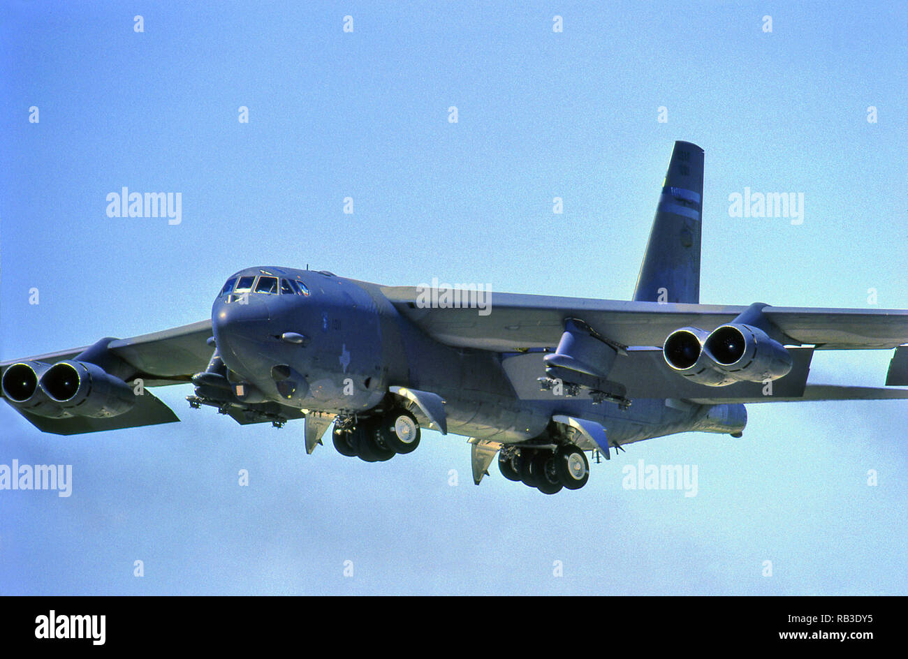 Boeing B52 Stratofortress Bomber mit großer Reichweite Stockfotografie