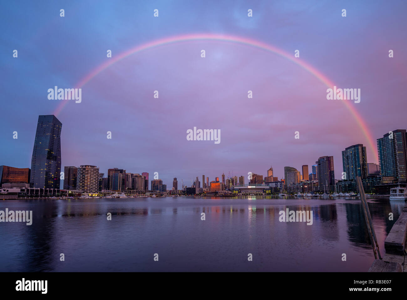 Melbourne City Business District (CBD), Australien Stockfoto