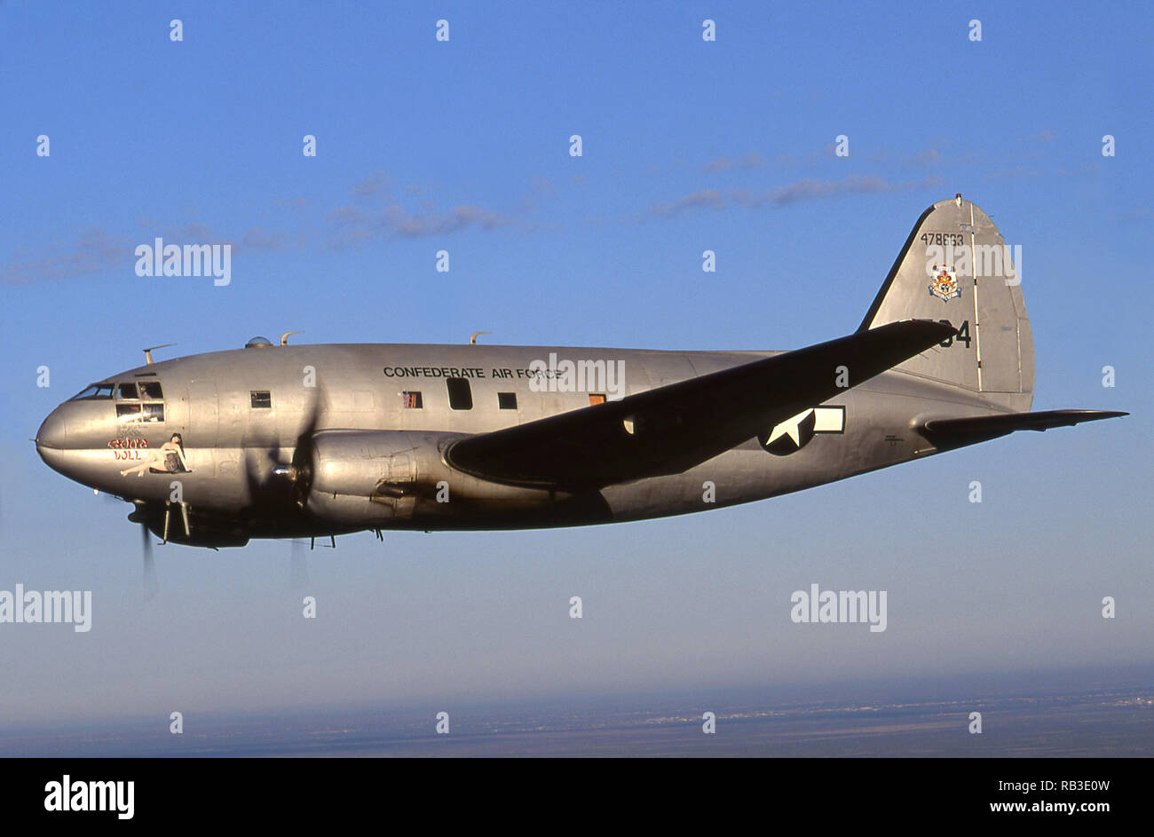 Curtiss C-46 Commando Military Air Transport Stockfoto