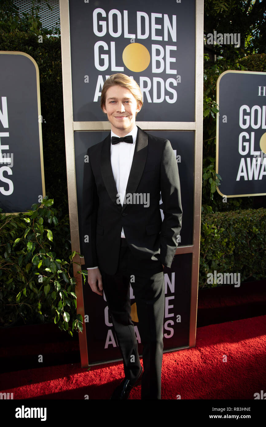 Joe Alwyn nimmt an der 76. jährlichen Golden Globe Awards im Beverly Hilton in Beverly Hills, CA am Sonntag, 6. Januar 2019. Stockfoto