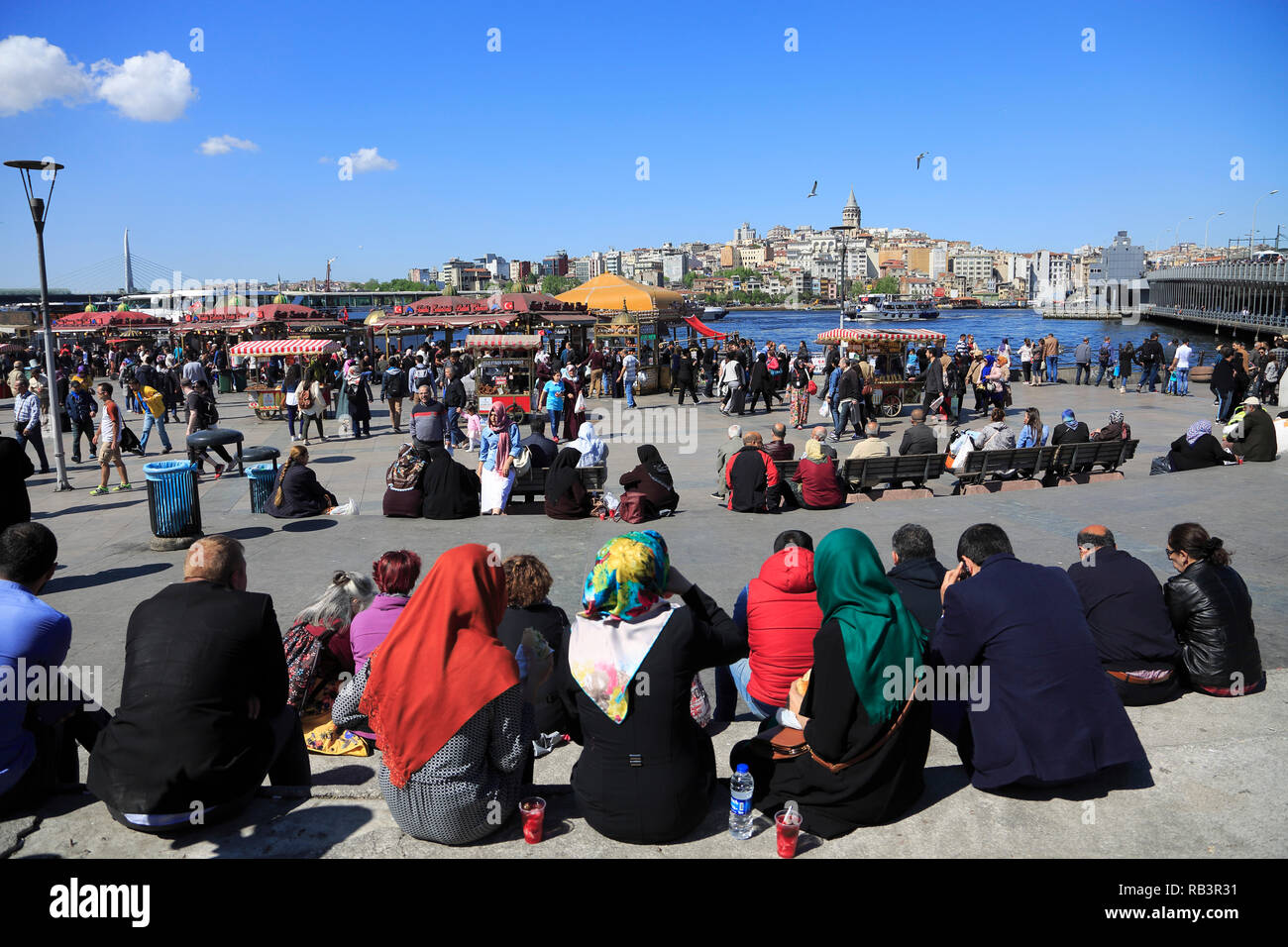 Eminönü, Altstadt, das Goldene Horn, den Bosporus, Istanbul, Türkei, Europa Stockfoto