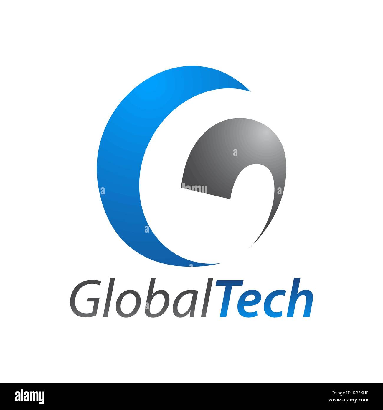 Global Technology Anfangsbuchstabe G logo Konzept Design vorlage Idee Stock Vektor