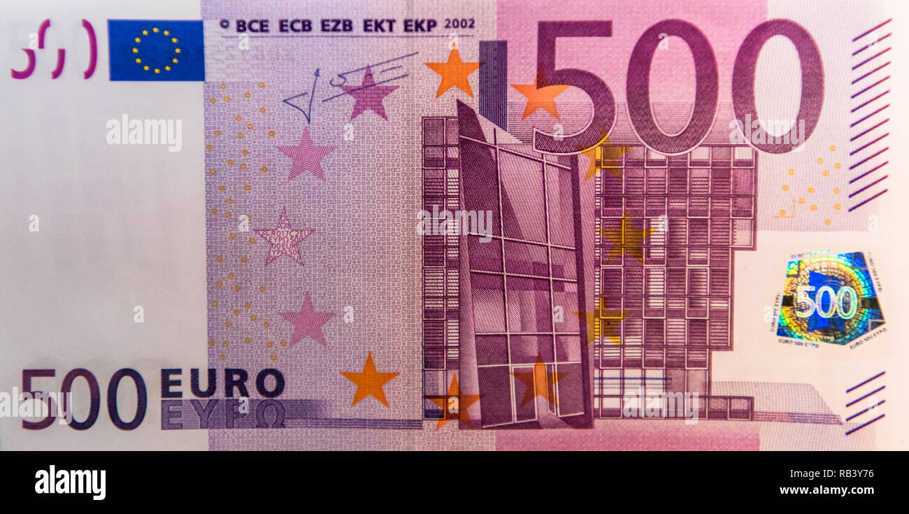 500 Euro Bill full frame Stockfoto