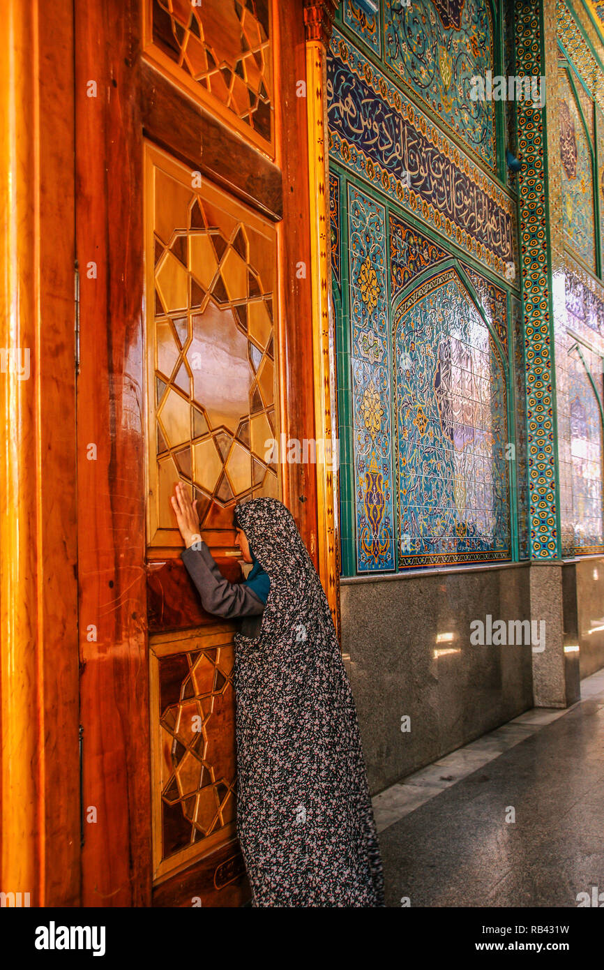 Chiite Moschee von Saiyida Zenab. Damaskus. Syrien, Naher Osten Stockfoto