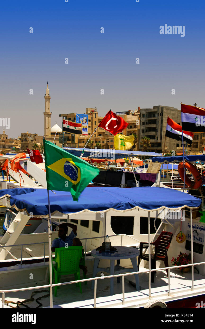Hafen von Tartus. Syrien, Naher Osten Stockfoto
