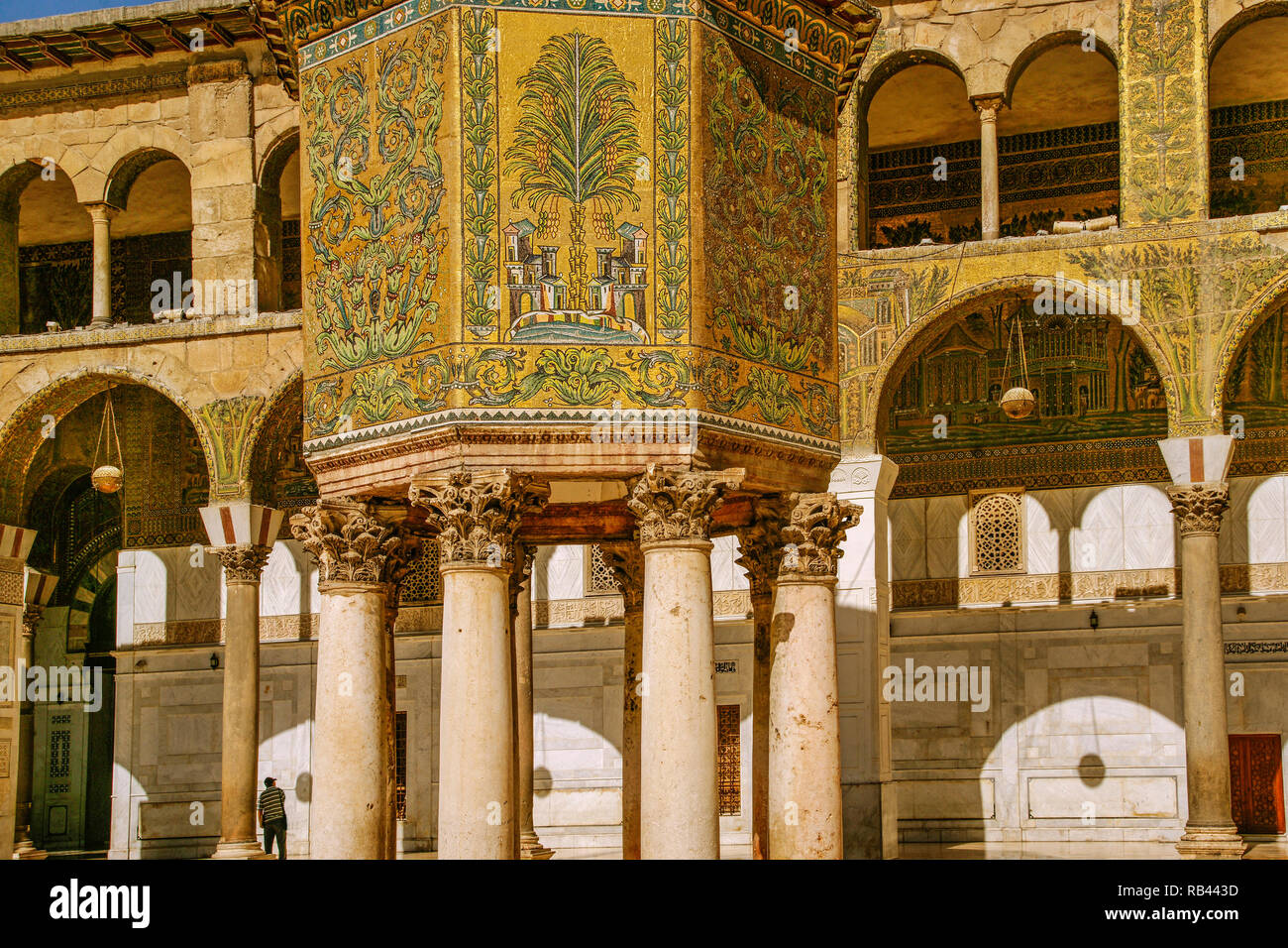 Der Ummayad Moschee oder der Großen Moschee von Damaskus. Syrien, Naher Osten Stockfoto