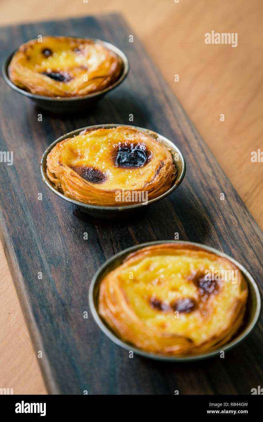 Pastel de Nata, ein Rezept aus Portugal Stockfoto