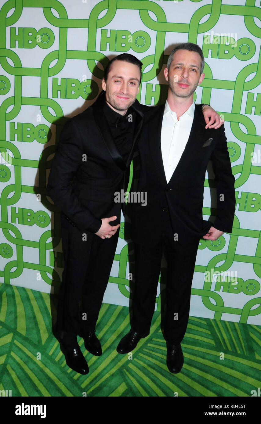 Beverly Hills, USA. 06 Jan, 2019. BEVERLY HILL, CA - 06 Januar: (L-R) Schauspieler Kieran Culkin und Schauspieler Jeremy Strong besuchen HBO Offizielle Golden Globe Awards nach Partei am 6. Januar 2019 auf ca. 55 Restaurant in Beverly Hills, Kalifornien. Credit: Barry King/Alamy leben Nachrichten Stockfoto