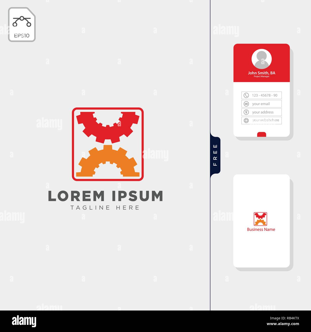 Gang tech Logo template Vector Illustration, kostenlose Business Card Design vorlage Stock Vektor