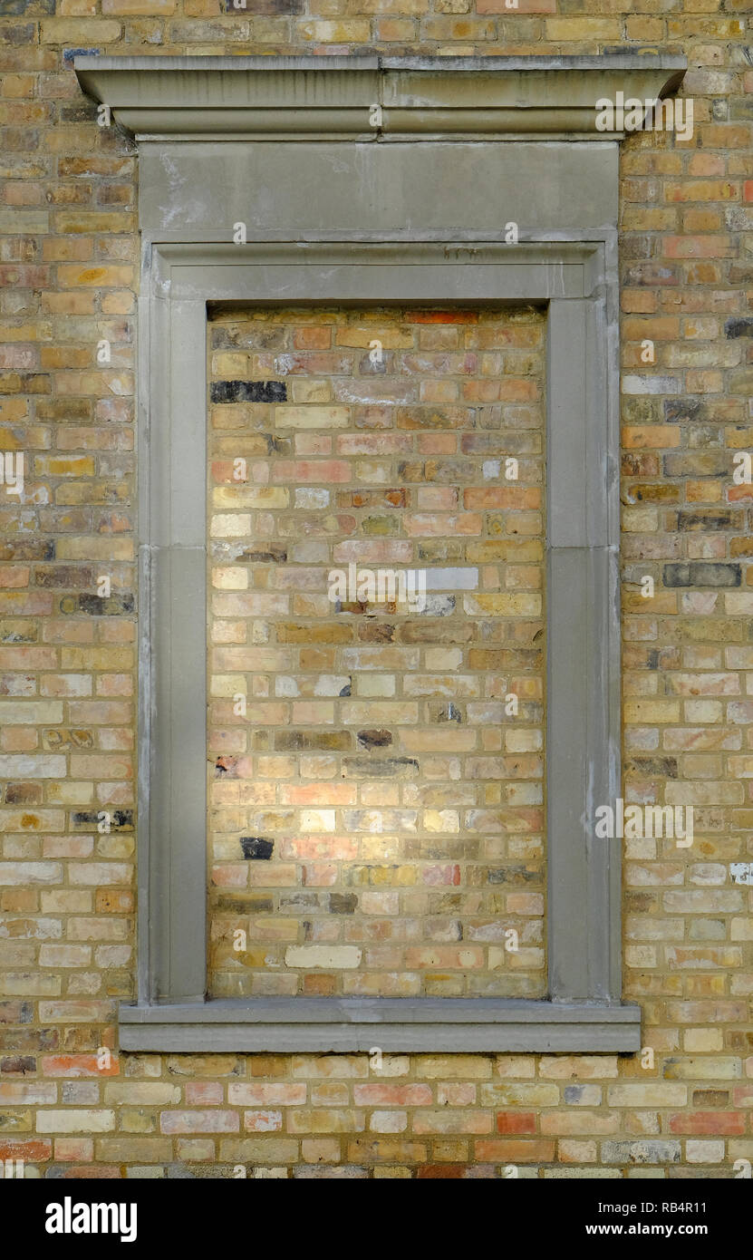 Im Fenster zugemauert einen klassischen architektonischen Stil, Funktion Stockfoto
