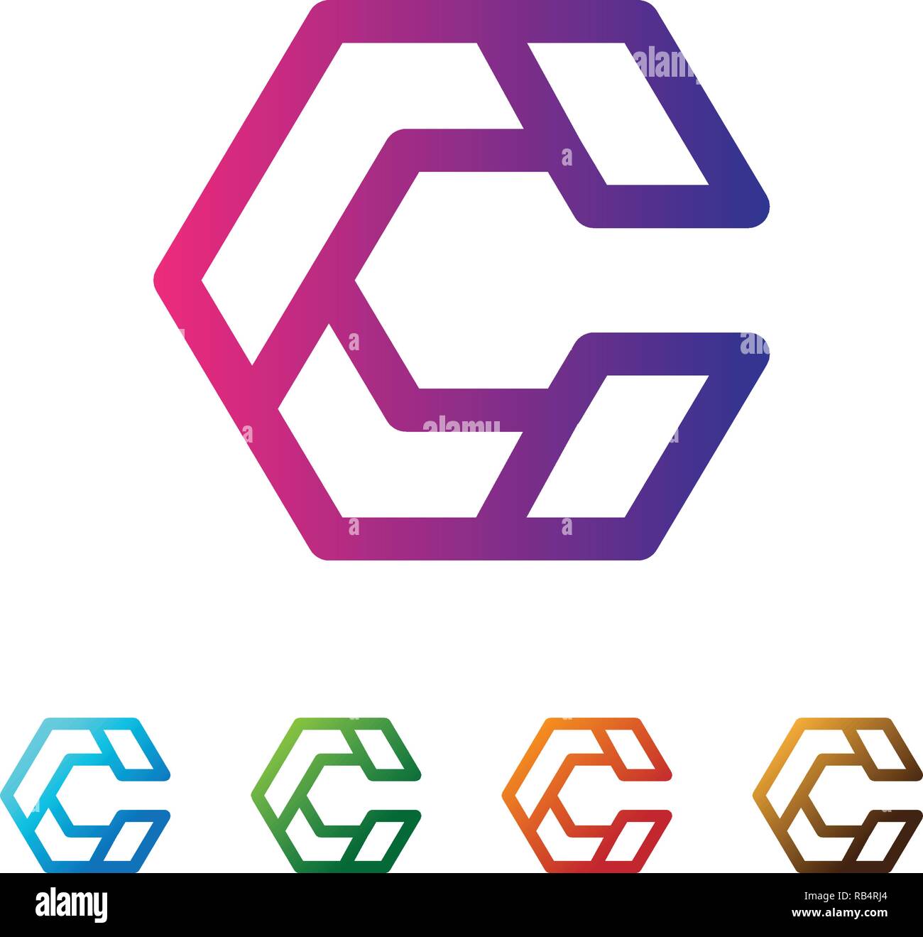 Buchstabe C Logo Template Vector Illustration Nutzung Bereit Fur Technologie Business Monogramm Designs Vektor Stock Vektorgrafik Alamy
